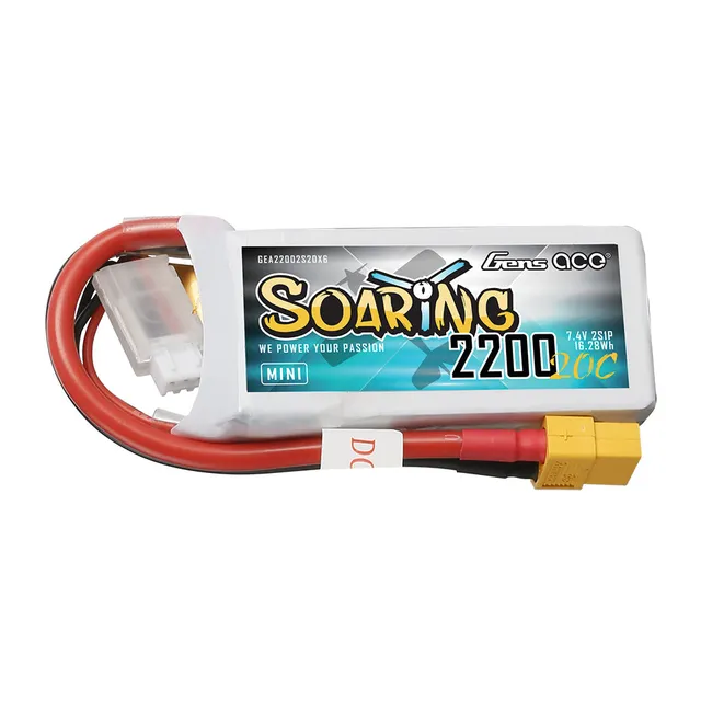 Gens Ace Air Classic 2200mAh 2S batterie LiPo 7.4V XT60