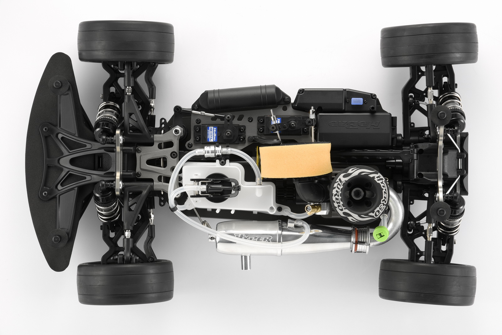 Hobao Hyper VT 1/8 Thermique Nitro RTR Moteur 30 Gris