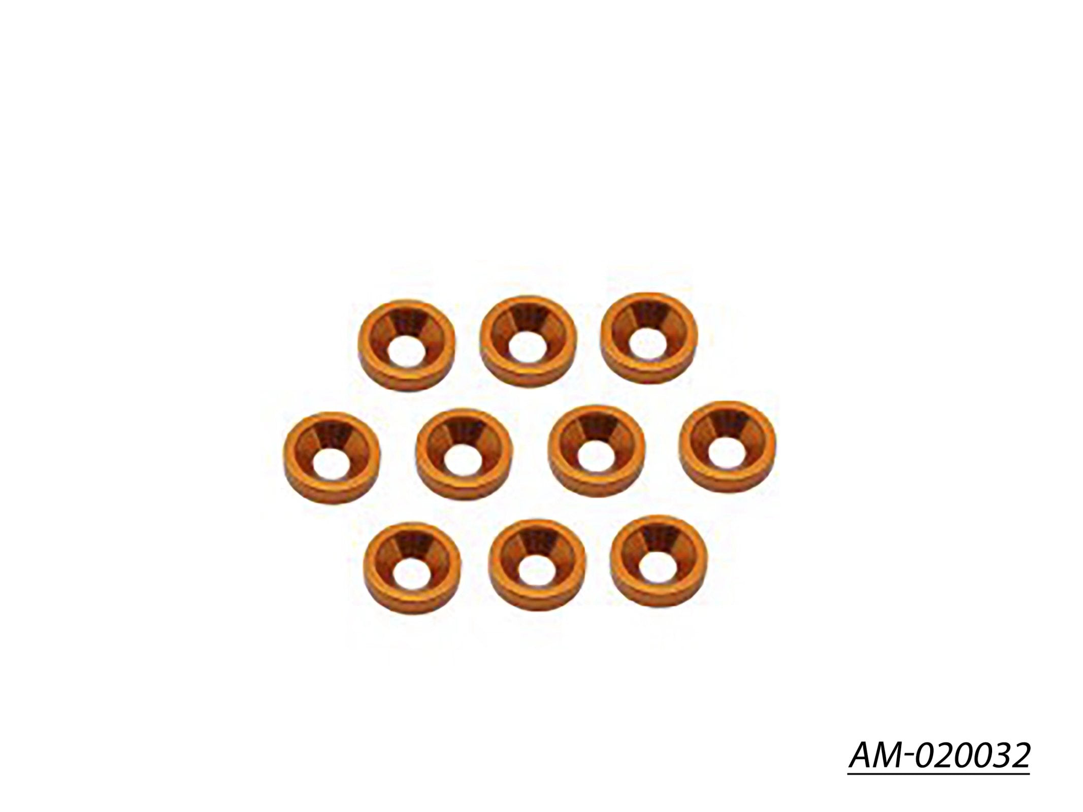Arrowmax Accessories AM-020032 rondelle alu M3 orange x10