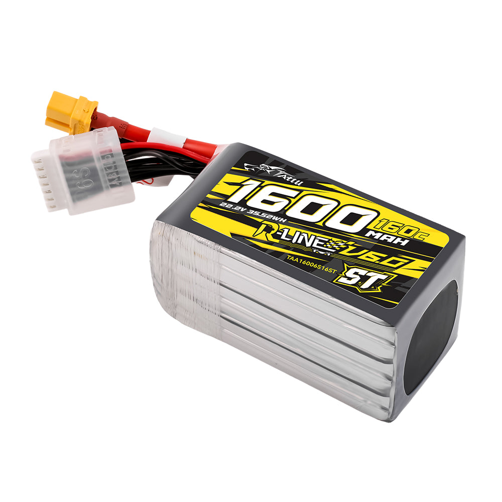 Tattu R-Line 1600mAh 6S 160C Batterie LiPo XT60 ST