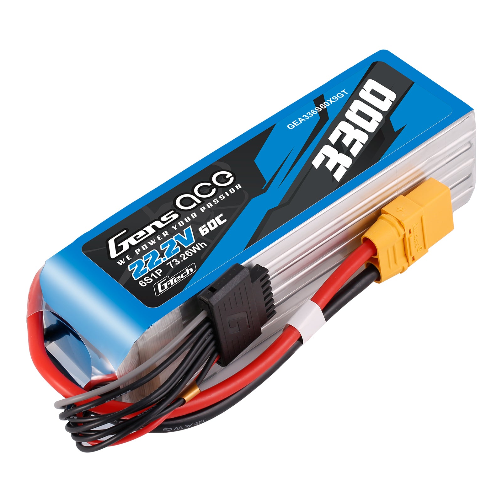 Gens Ace Air Classic 3300mAh 6S 60C batterie LiPo XT90