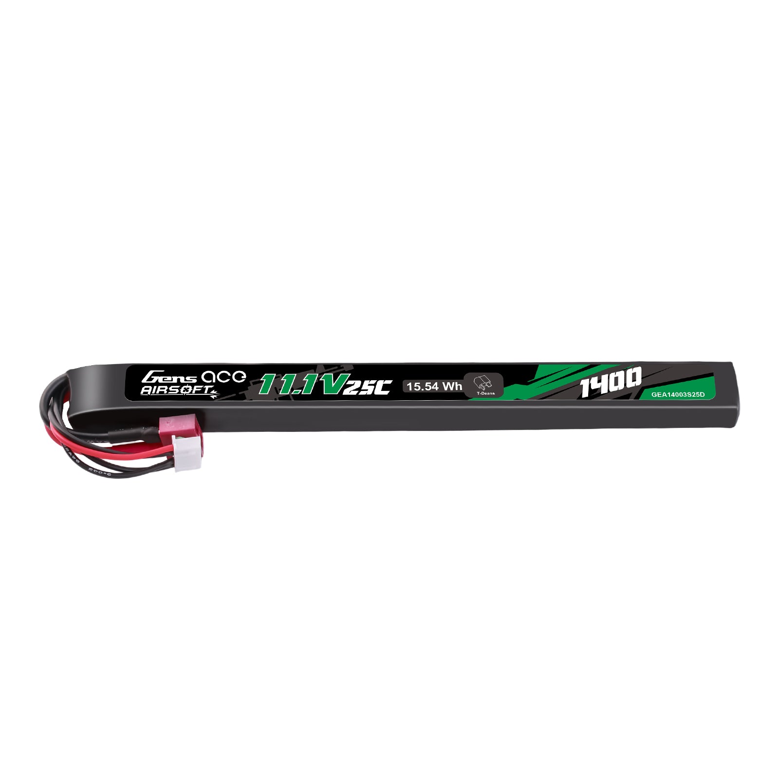 Gens Ace Airsoft Battery 1400mAh 3S batterie LiPo 11,1V Deans