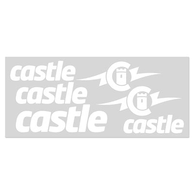 Castle Vinyl Decals stickers RC vinyle noir lot 6