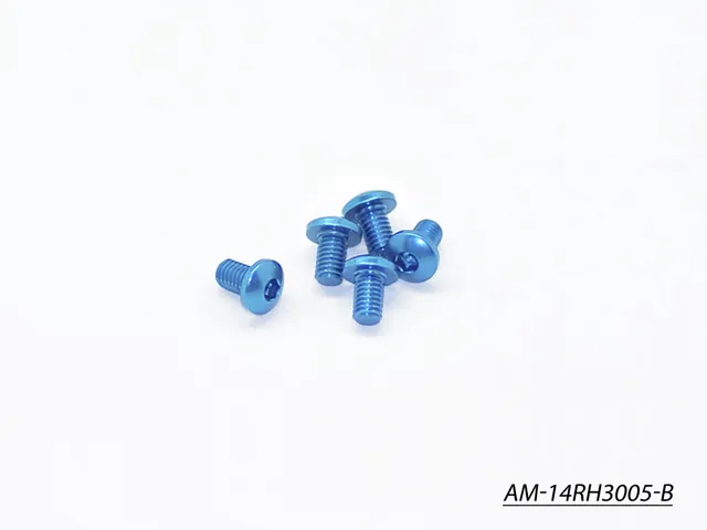 Arrowmax AM-14RH3005-B vis alu M3x5 bleues (5)