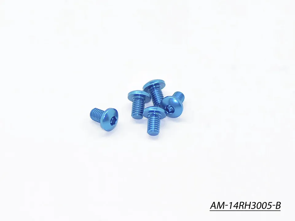 Arrowmax AM-14RH3005-B vis alu M3x5 bleues (5)