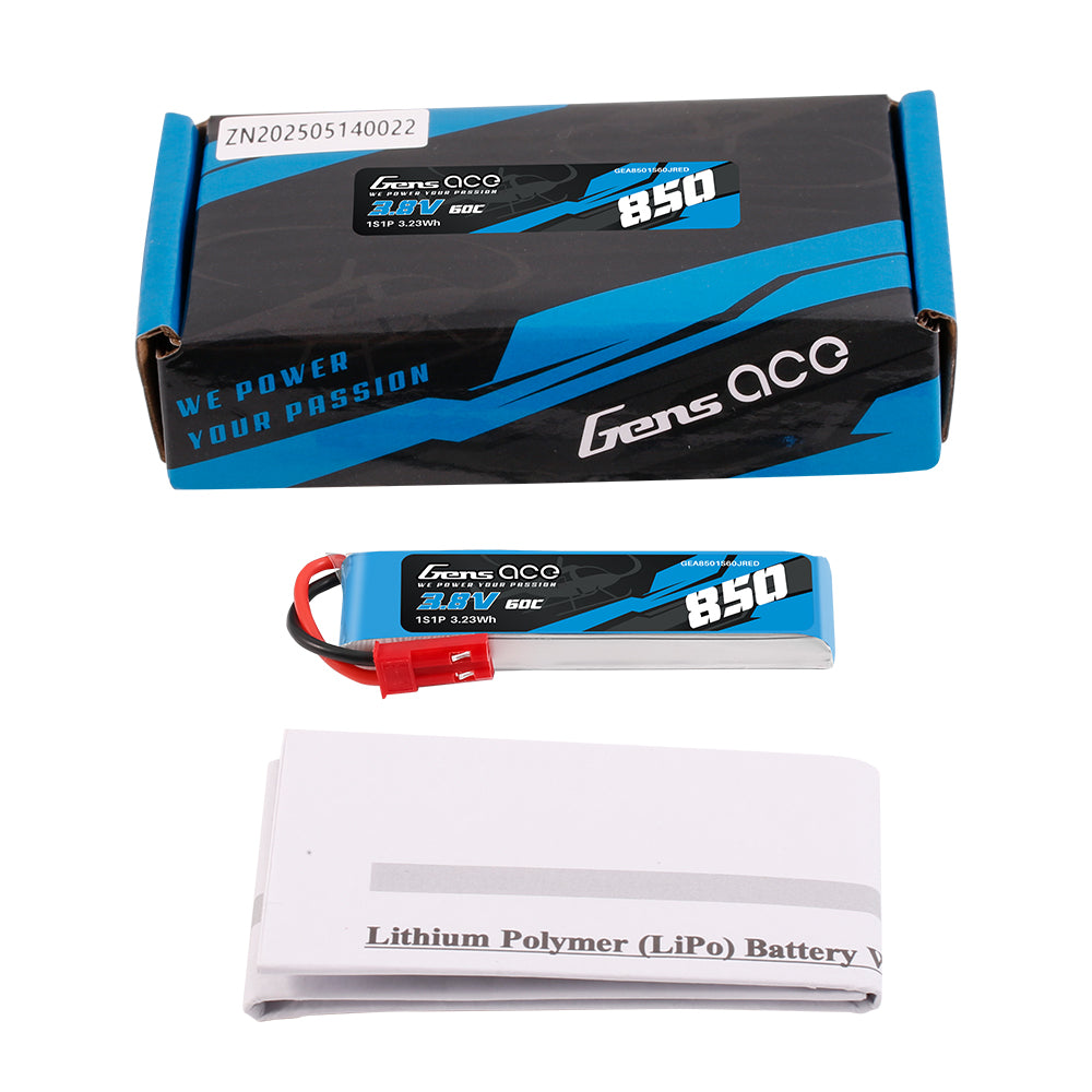 Gens Ace Car Classic 850mAh 1S batterie LiPo HV