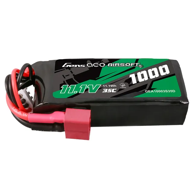 Gens ace Airsoft 1000mAh 3S batterie lipo réplique Deans