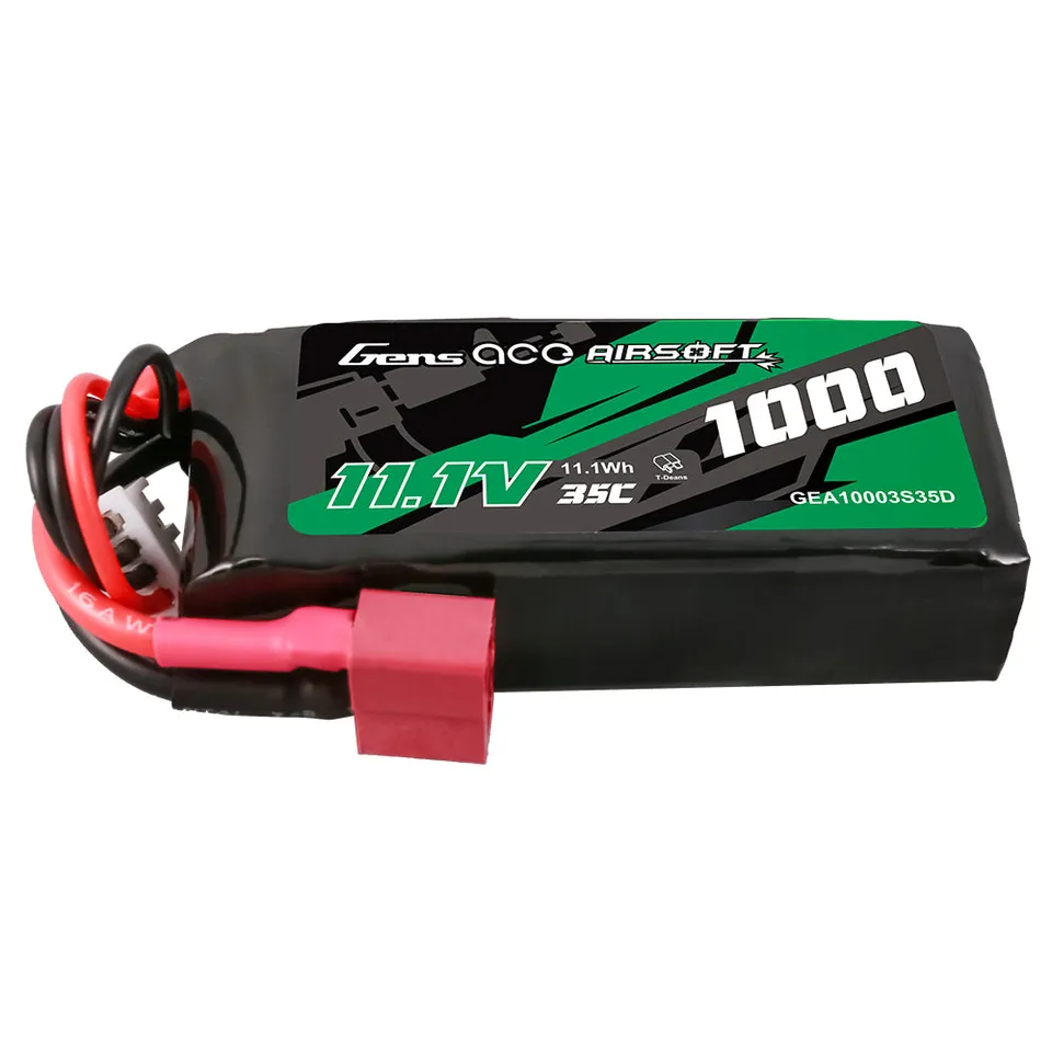 Gens ace Airsoft 1000mAh 3S batterie lipo réplique Deans