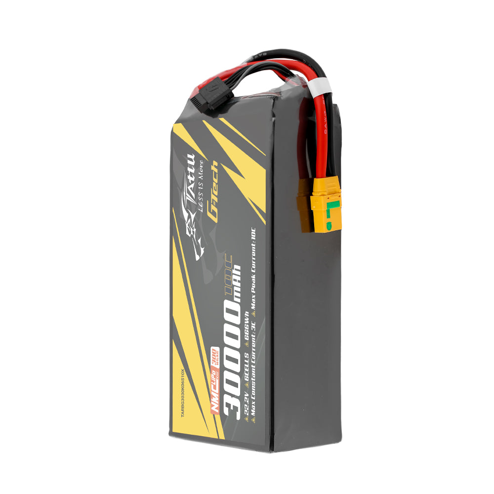 Tattu Semi-Solid 30000mAh 6S batterie LiPo 22.2V XT90S-F