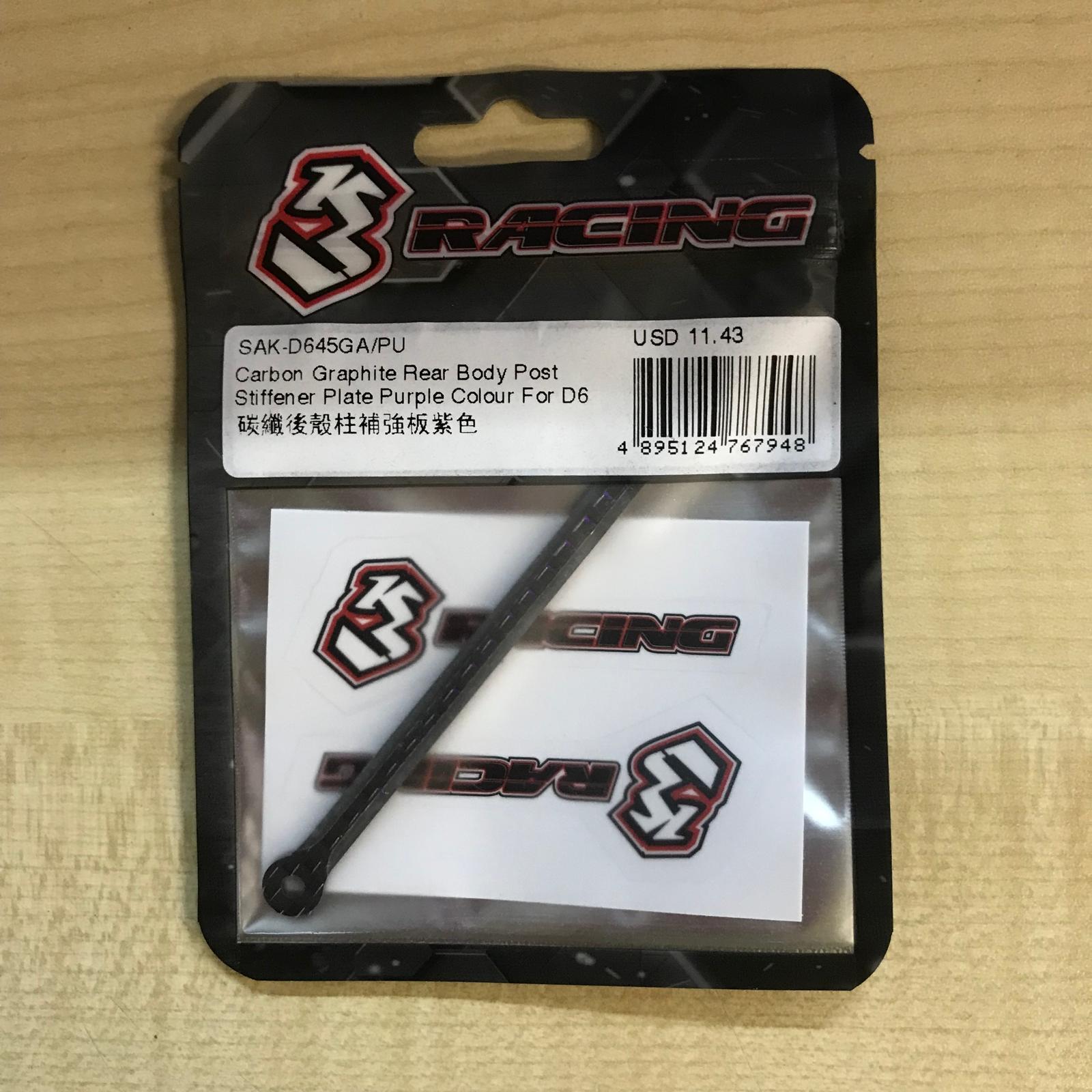 3RACING Sakura SAK-D645GA renfort carbone D6 bleu