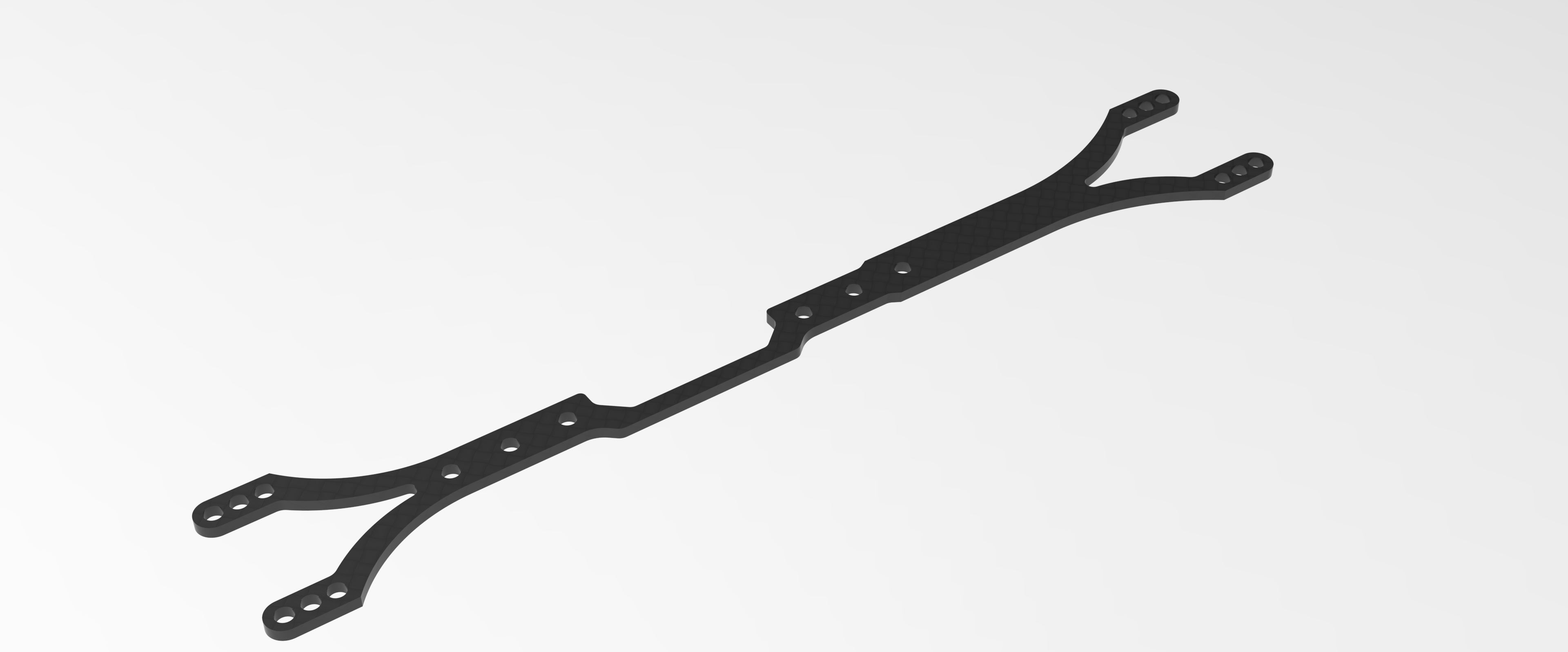 3Racing Cero SAK-CM105A platine supérieure fibre 225mm M