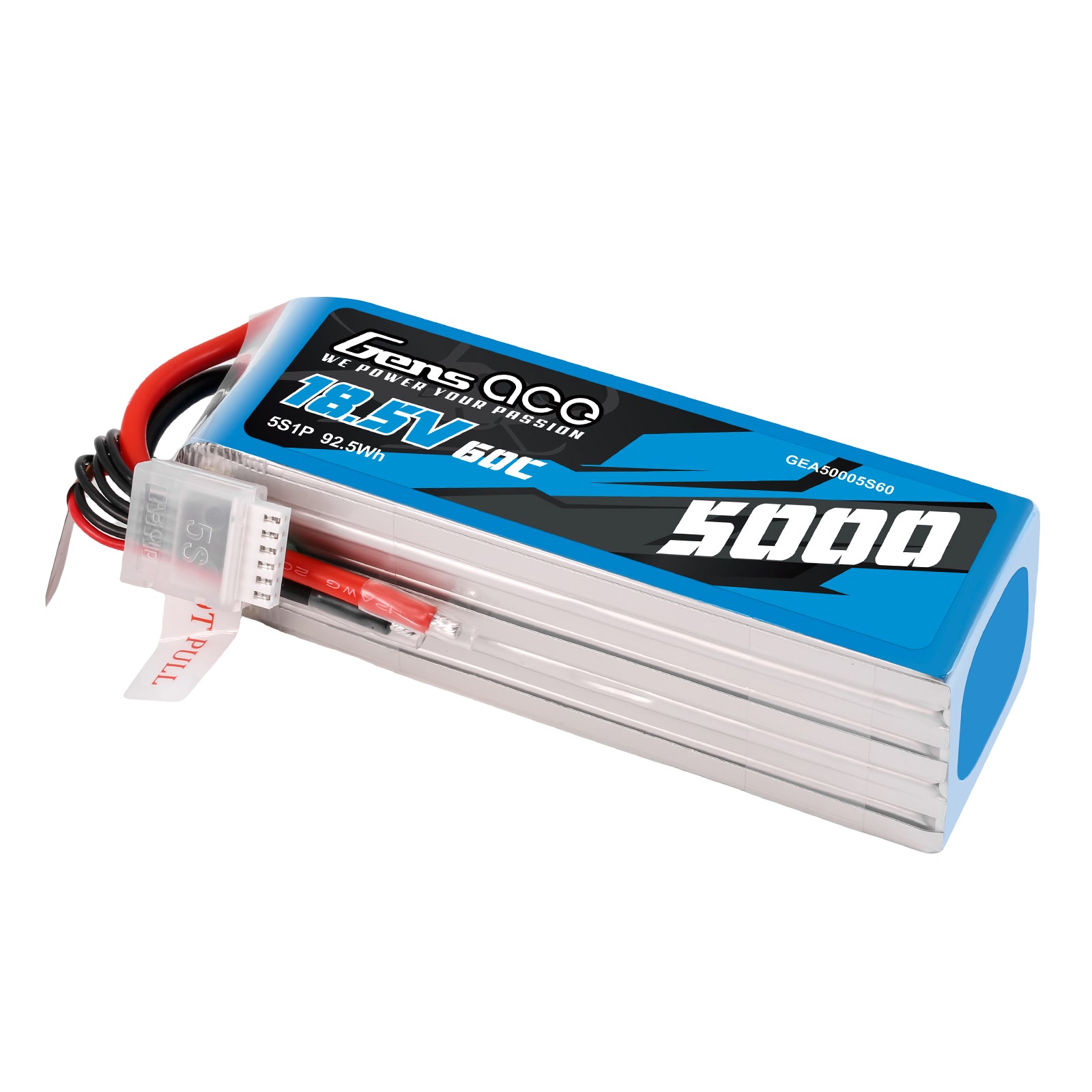 Gens Ace Sport Series 5000mAh 5S 60C batterie LiPo F3A