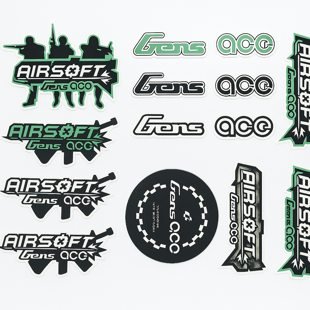 Gens Ace Airsoft sticker 19x16cm autocollant