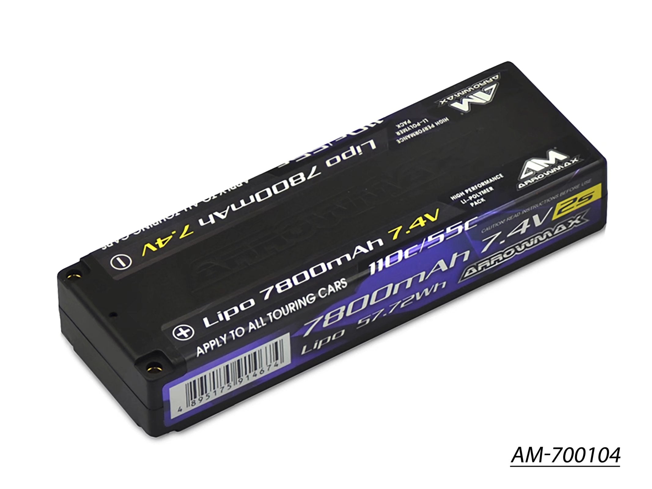 Arrowmax 2S LiPo batterie AM-700104 7800mAh 7.4V 55C