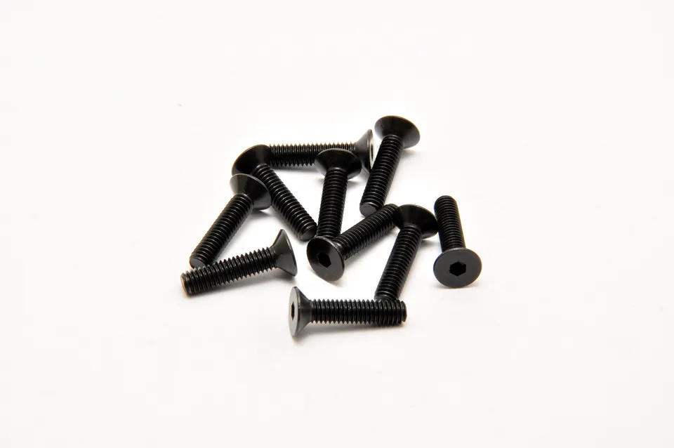 Hobao 31418 vis M4x18 tête hex lot 10 pièces RC