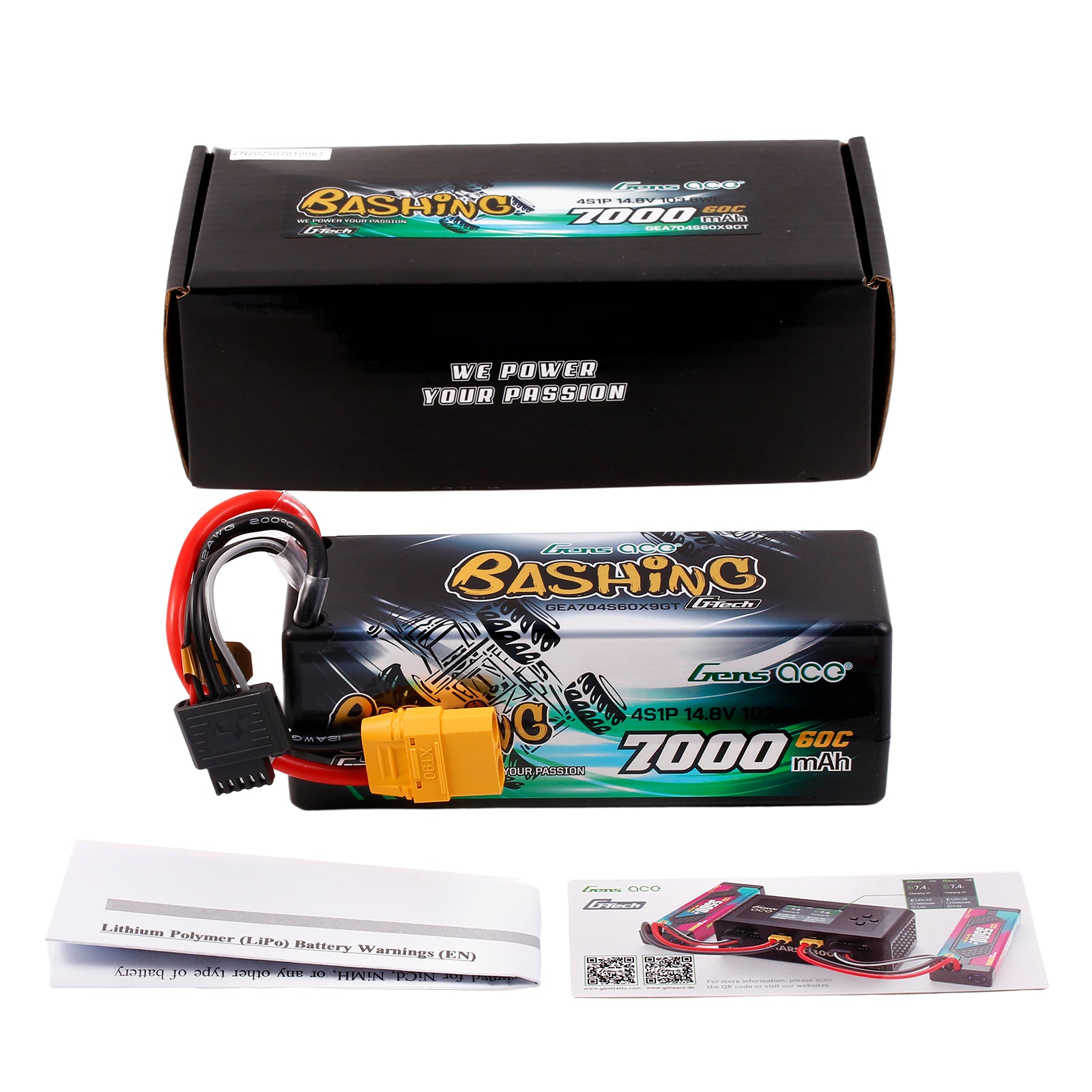 Gens Ace Bashing 7000mAh 4S Batterie LiPo 14,8V XT90