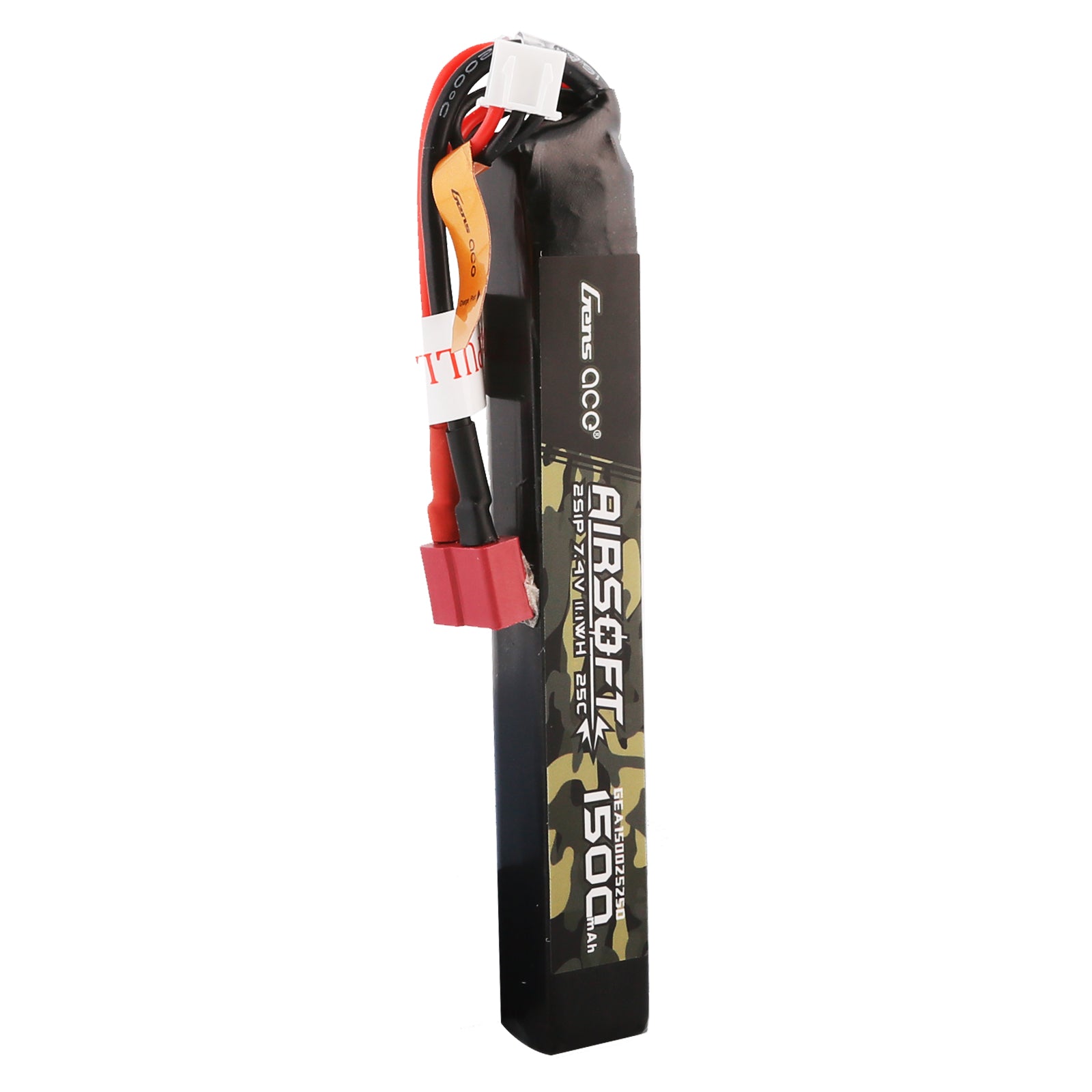 Gens Ace Airsoft Battery 1500mAh 2S batterie lipo 7,4V Deans