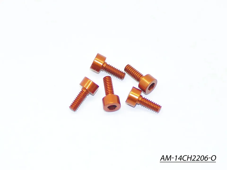 Arrowmax Screws Vis alu M2.2x6 AM-14CH2206-O orange lot 5