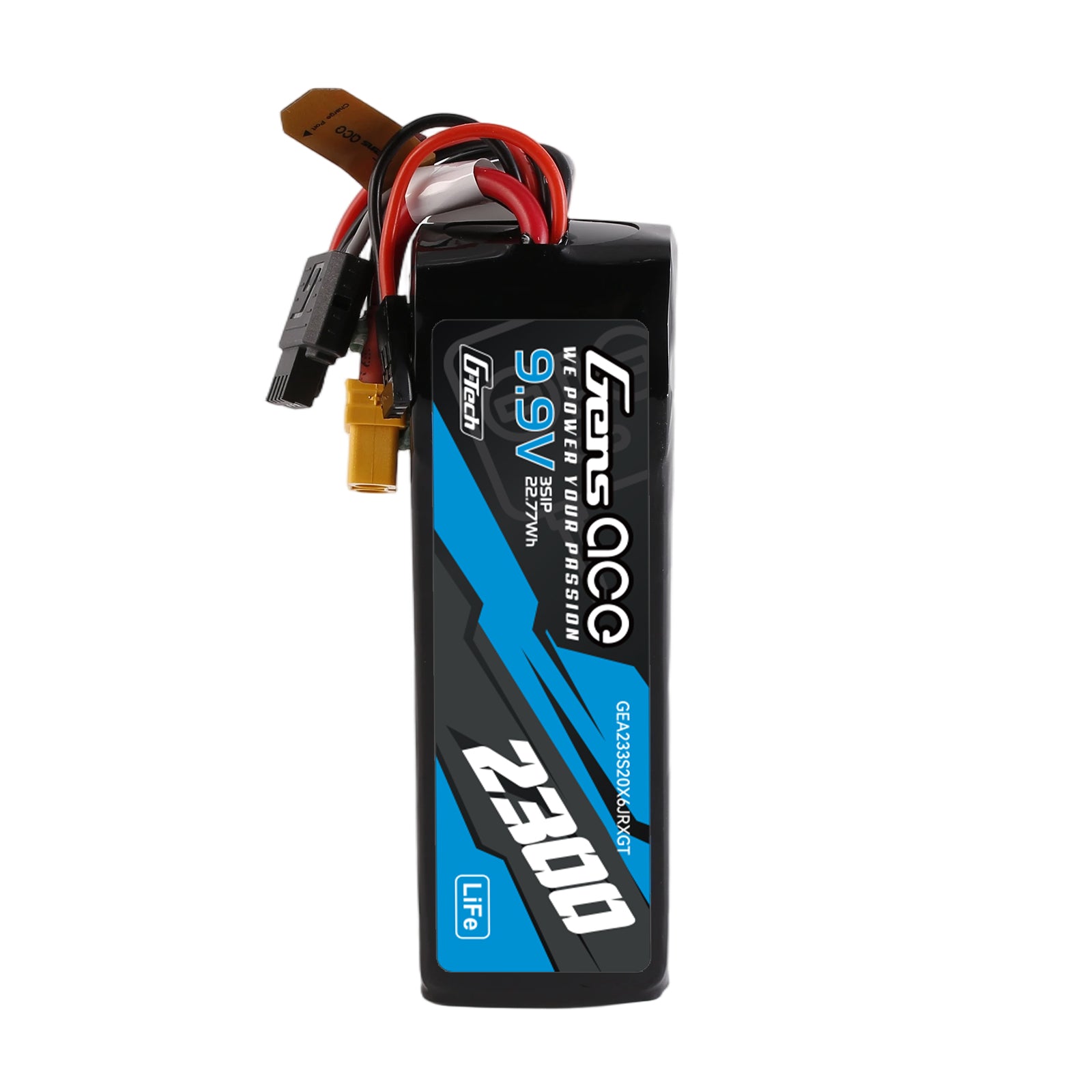 Gens Ace 2300mAh 3S 20C batterie LiFe 9,9V XT60 radio
