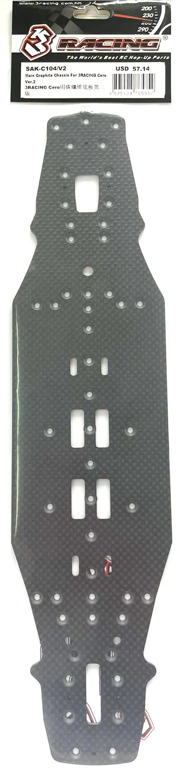 3Racing Cero SAK-C104/V2 châssis graphite Ver.2