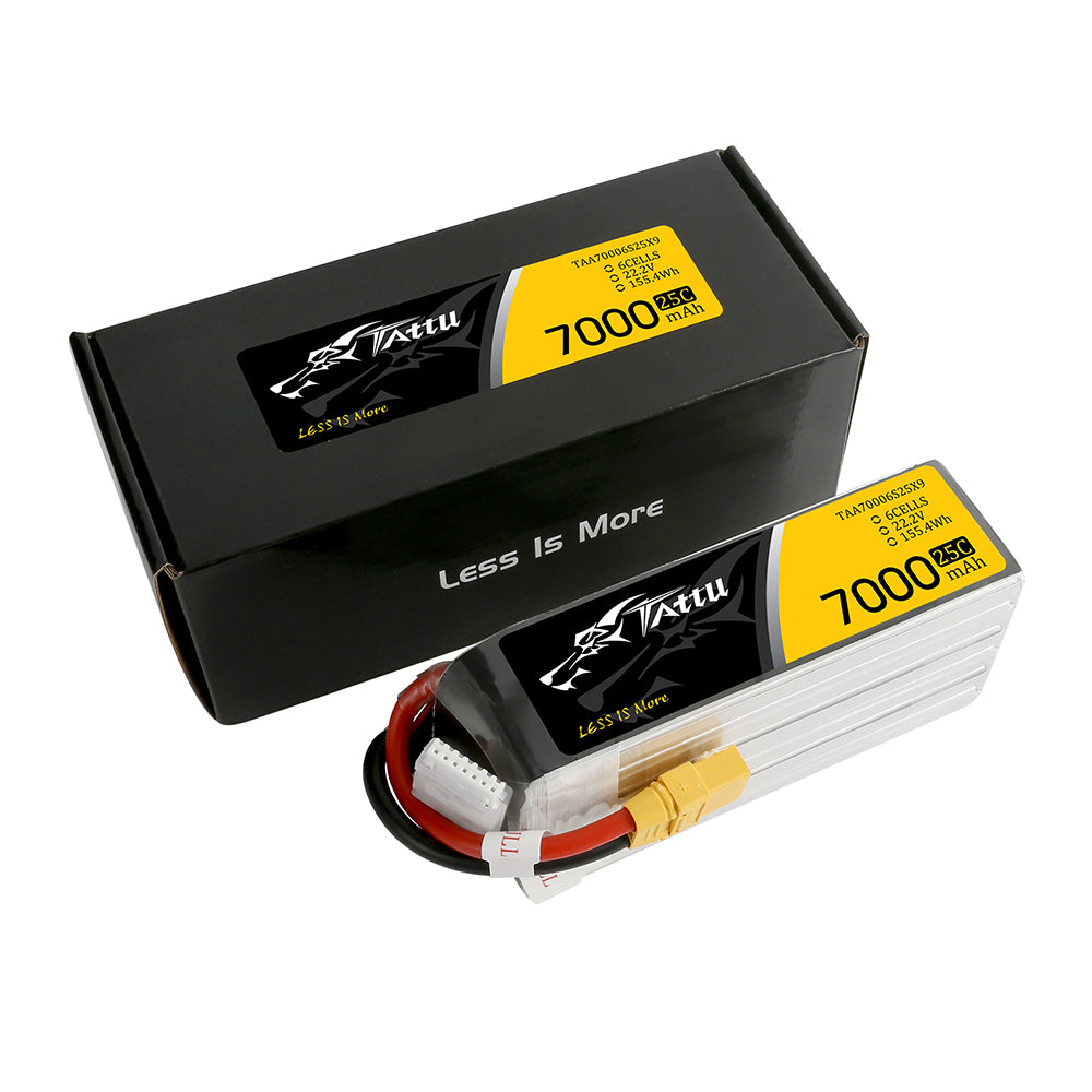 Tattu UAV Classic 7000mAh 6S 25C Batterie Lipo 22.2V XT90