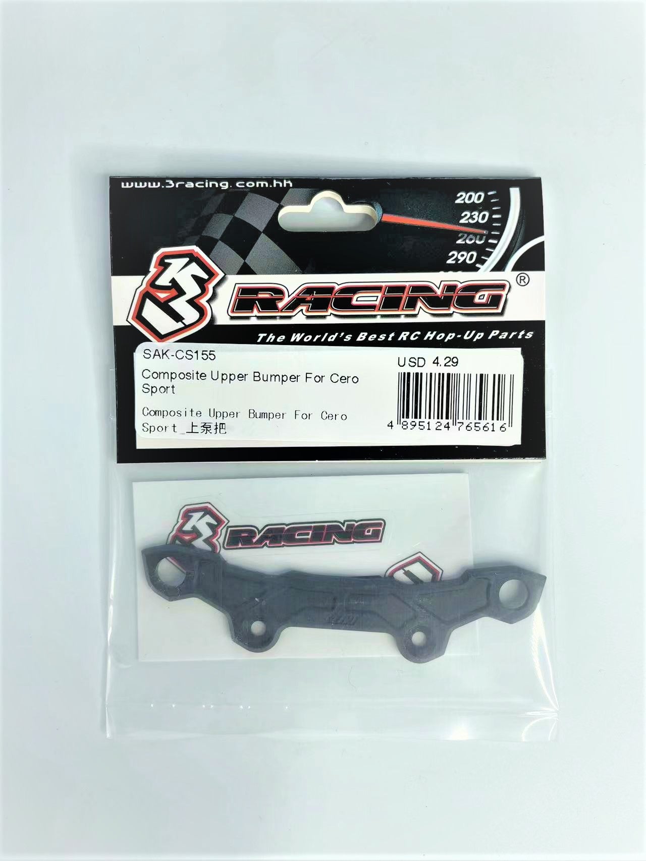 3Racing Cero SAK-CS155 Pare-Chocs Supérieur Composite