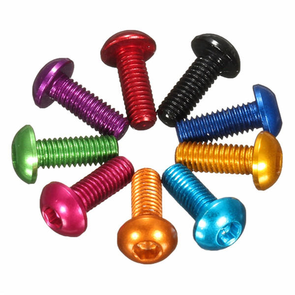 3RACING PARTS M3 AL7075 vis tête bombée 6mm noir