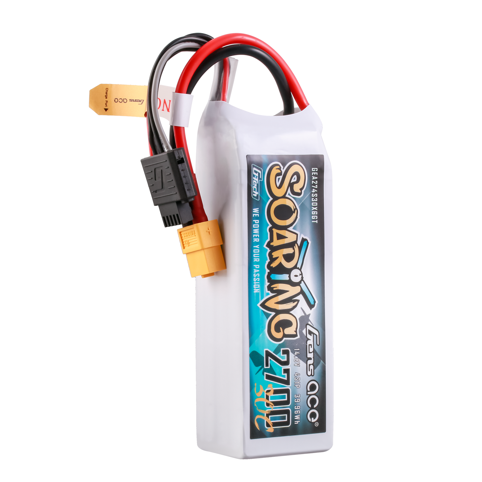 Gens Ace Soaring 2700mAh 4S 30C batterie LiPo 14.8V XT60