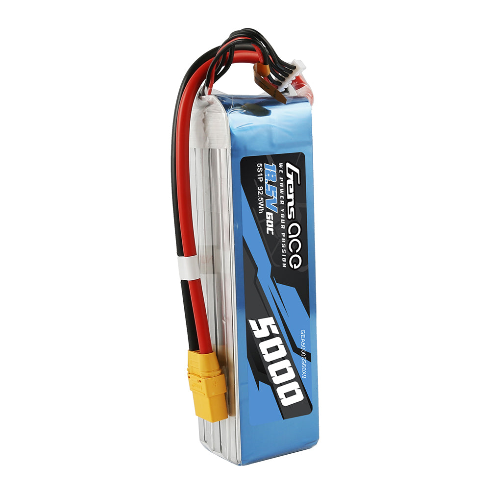 Gens Ace Air Classic 5000mAh 5S batterie LiPo 60C XT90