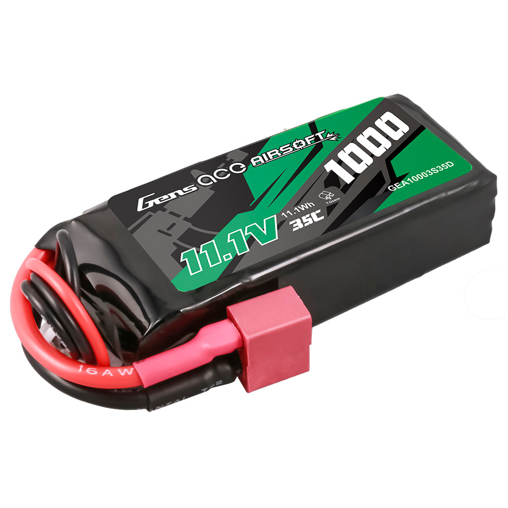Gens ace Airsoft 1000mAh 3S batterie lipo réplique Deans