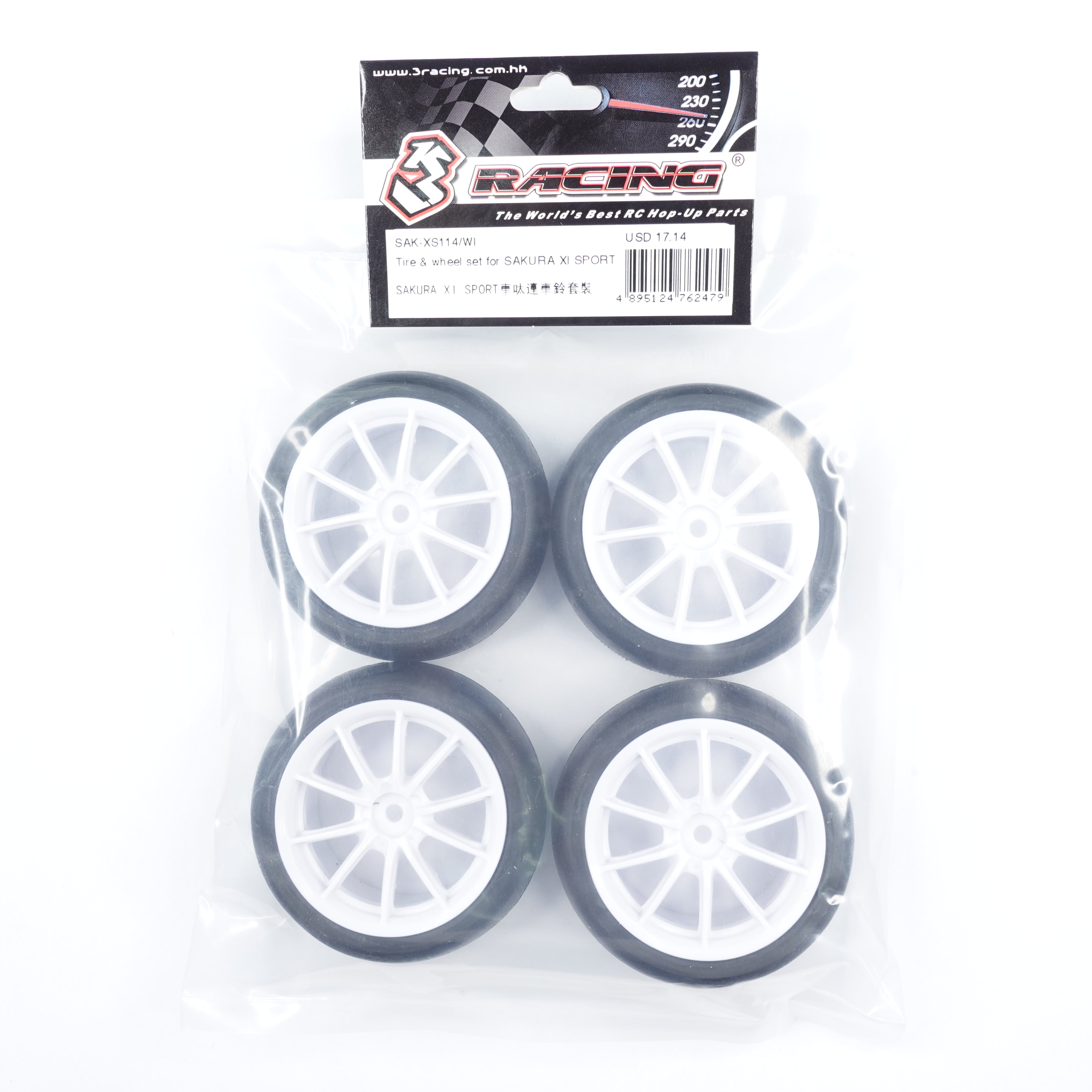 3Racing Sakura SAK-XS114/WI roues + pneus XI Sport