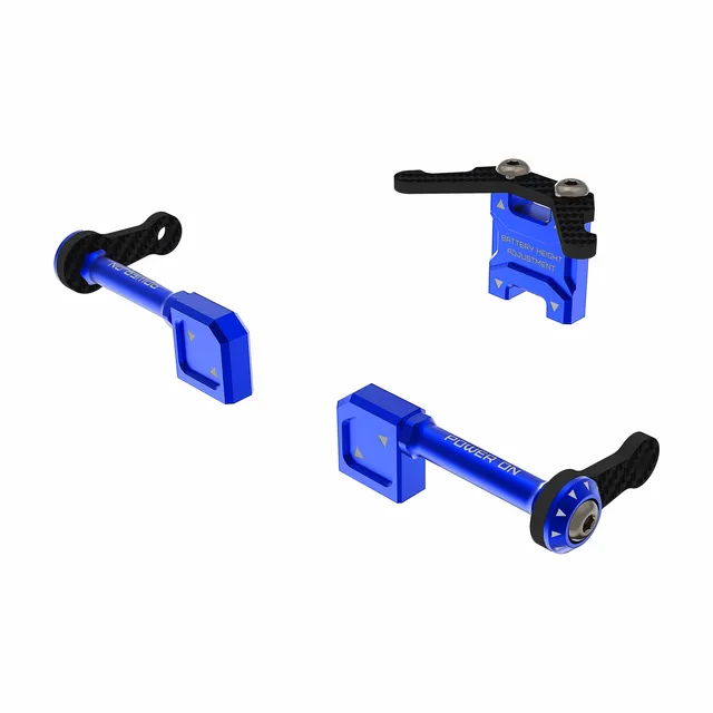 3Racing AuperD5 SAK-D6813 support batterie alu bleu