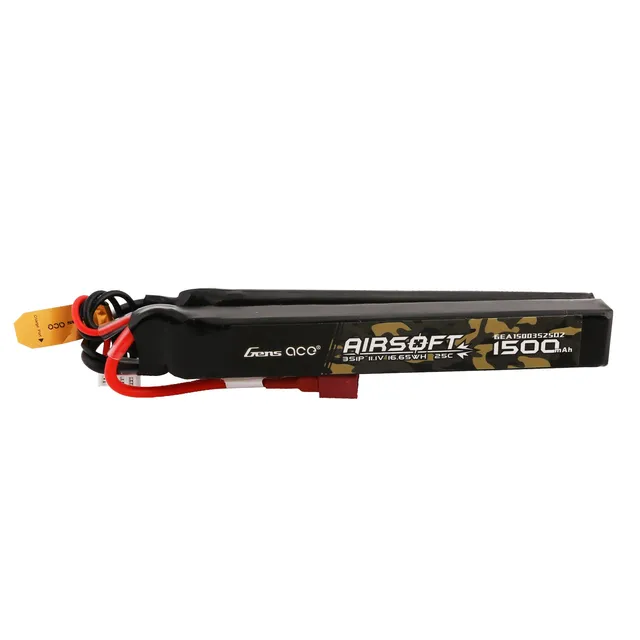 Gens Ace Airsoft batterie LiPo 1500mAh 3S 25C Nunchuck