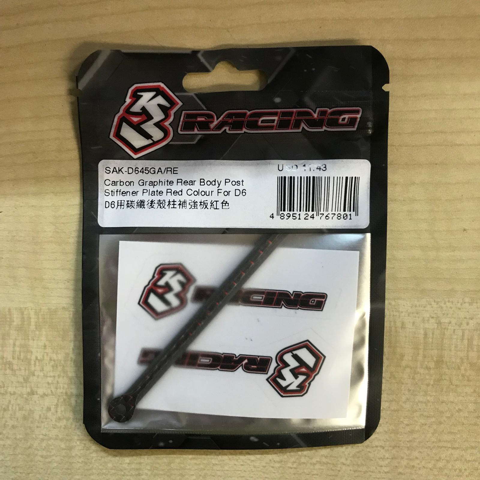 3RACING Sakura SAK-D645GA renfort carbone D6 bleu