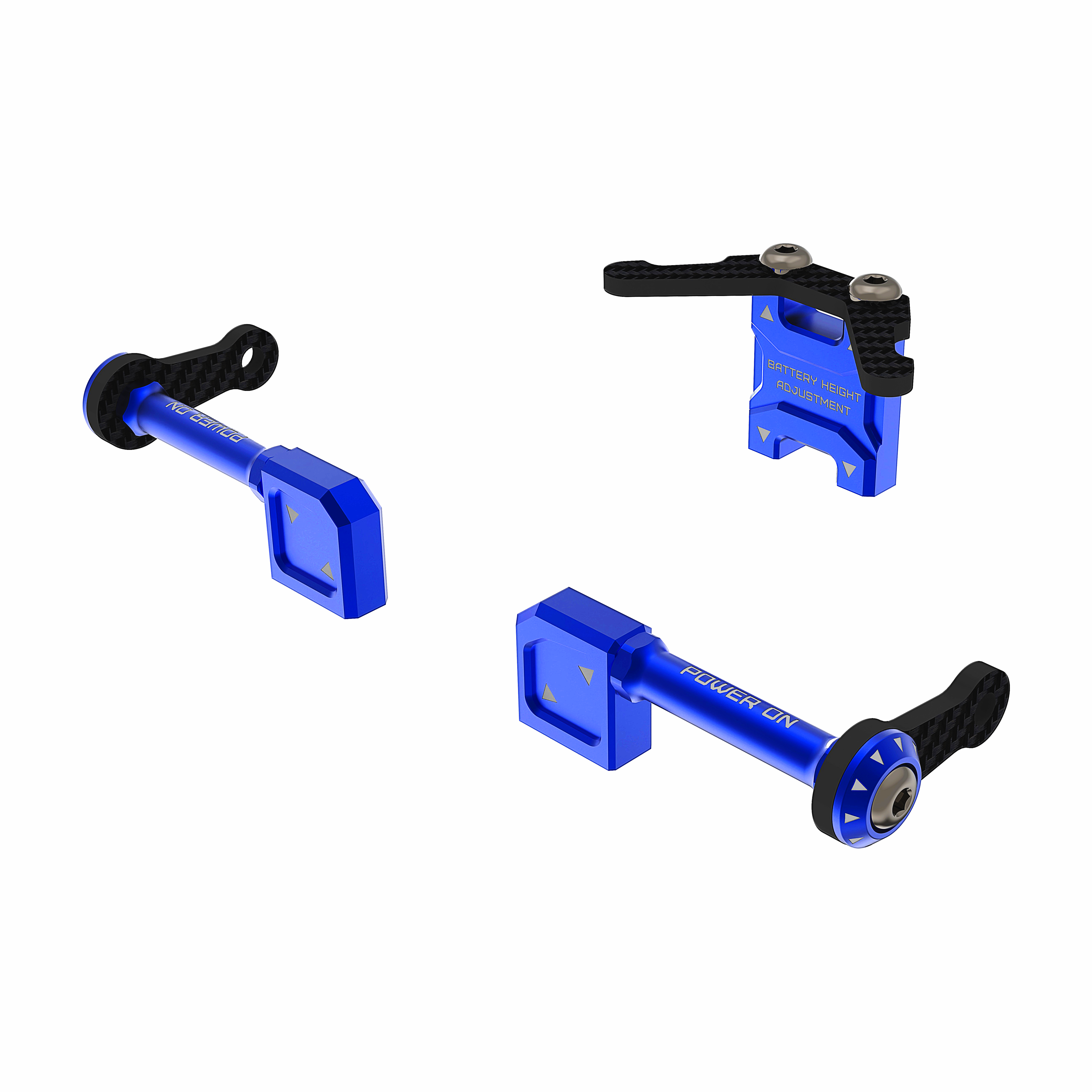 3Racing AuperD5 SAK-D6813 support batterie alu bleu