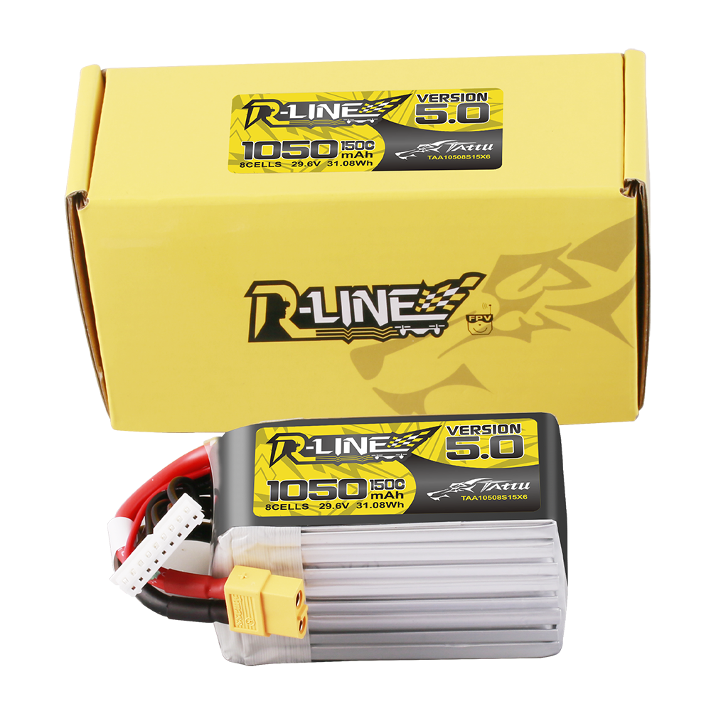Tattu R-Line 1050mAh 8S 150C Batterie LiPo XT60 V5
