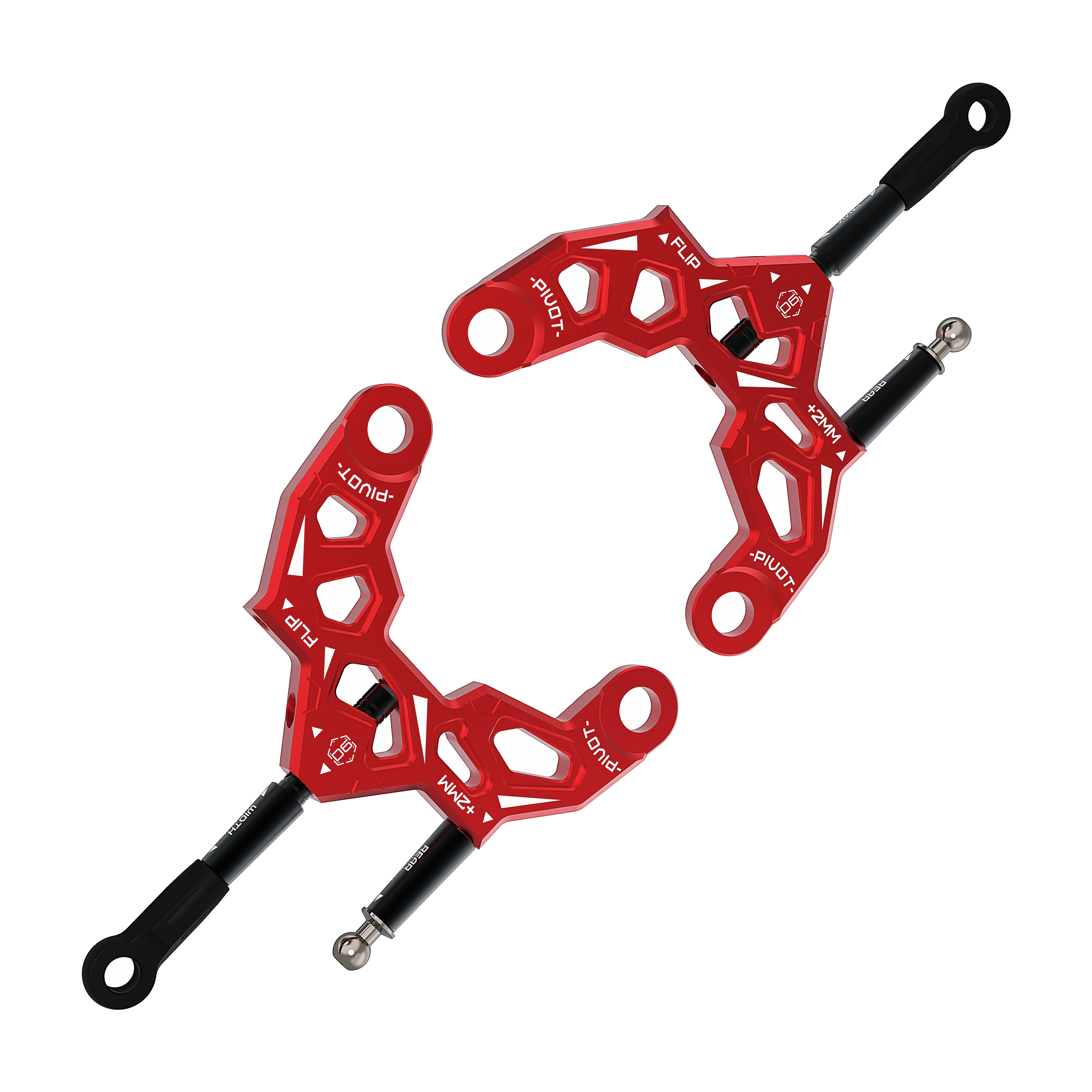 3Racing Auper D6 SAK-D6803 bras arrière alu bleu