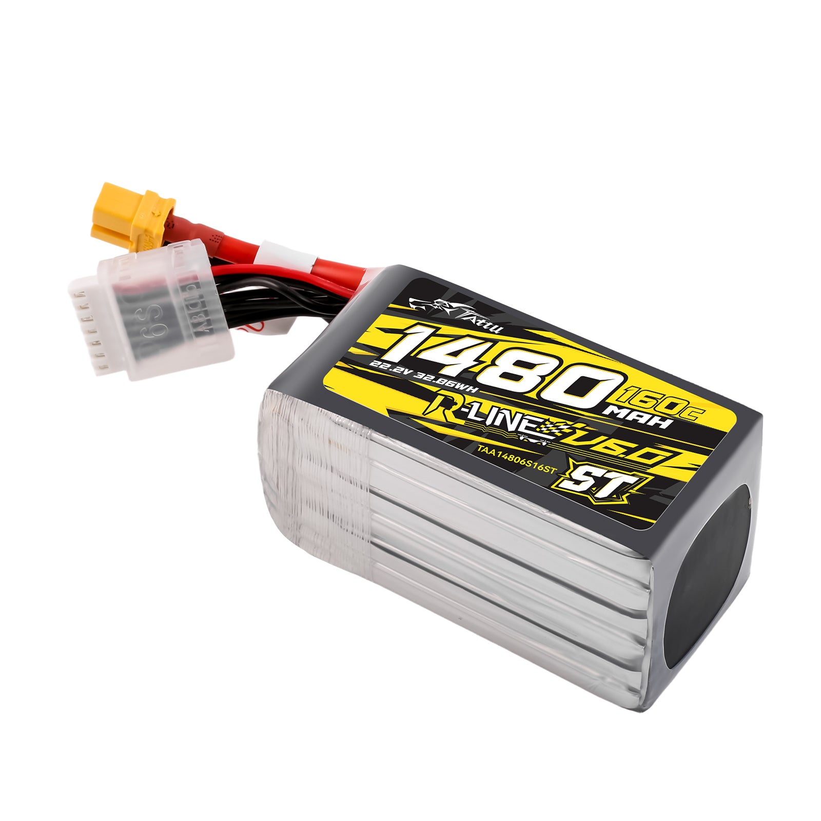 Tattu R-Line 1480mAh 6S batterie FPV 22.2V 160C ST XT60