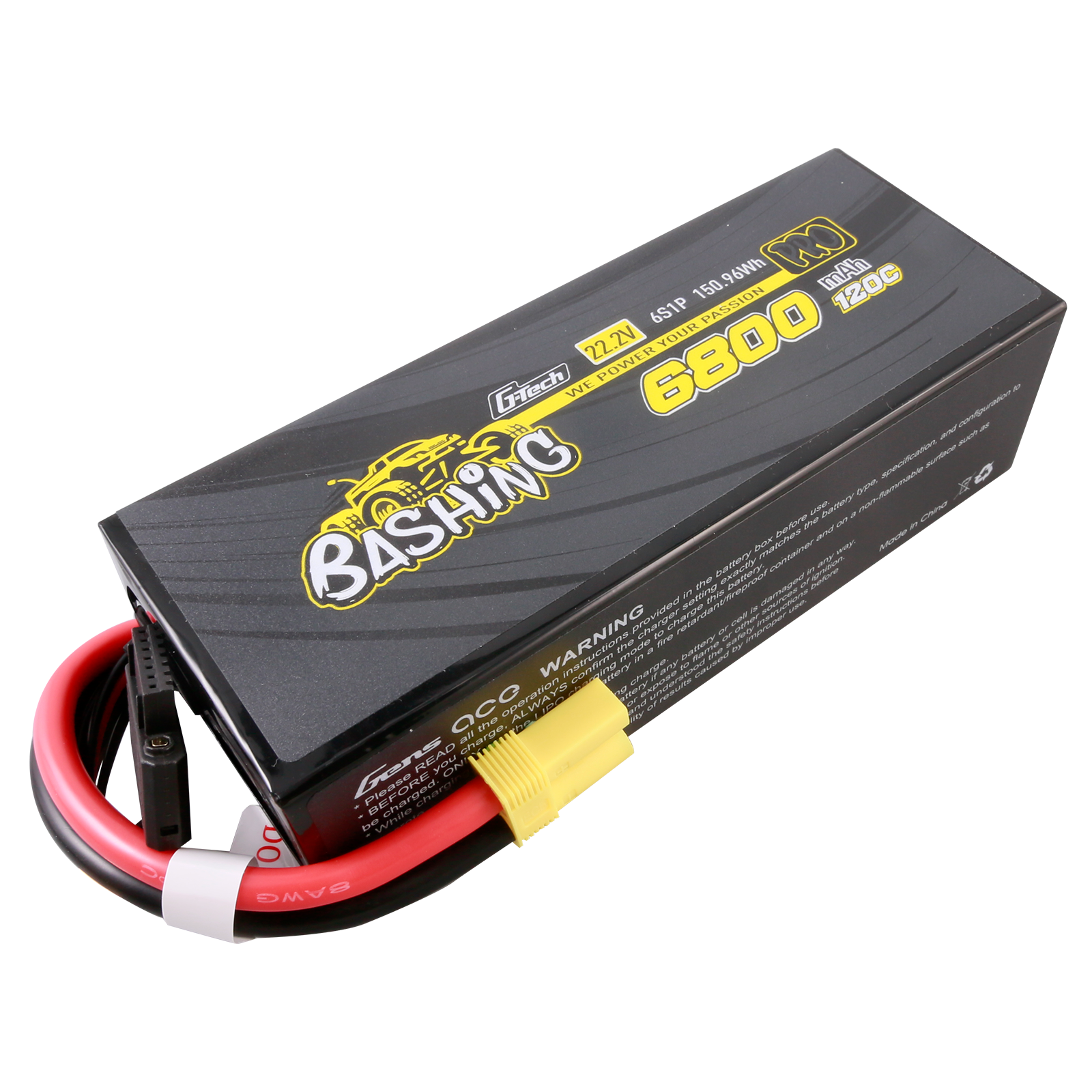Gens Ace Bashing Pro 6800mAh 6S 120C Batterie Lipo EC5