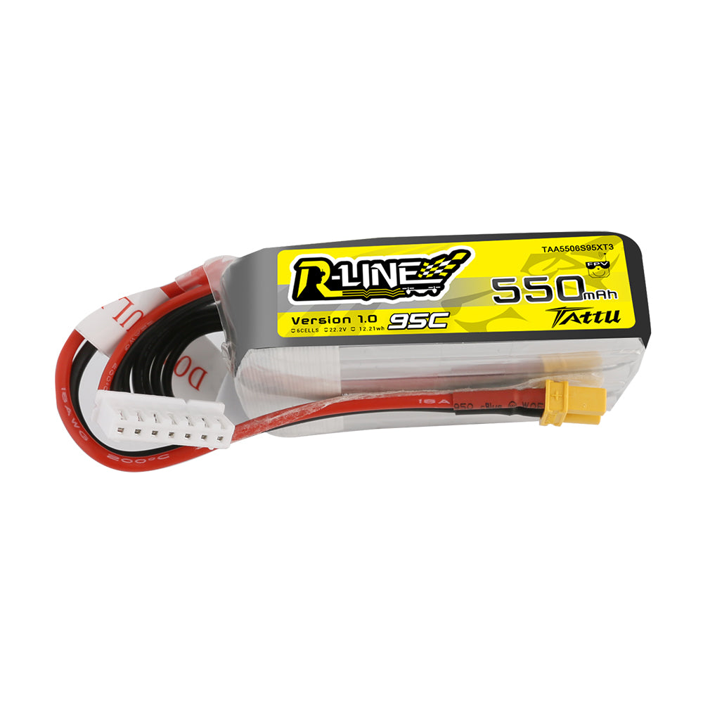 Tattu R-Line 550mAh 6S batterie FPV 95C XT30