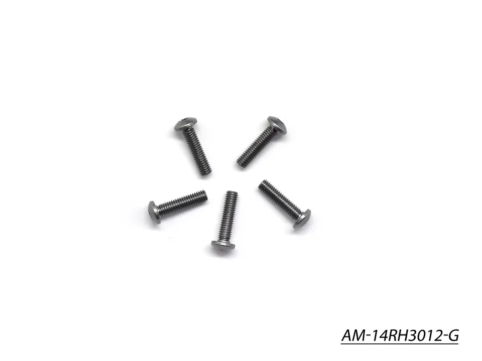 Arrowmax AM-14RH3012-G vis alu M3x12 grise 7075 x5