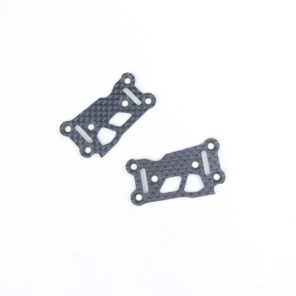 3RACING Sakura plaque arrière carbone 197mm D5SGA bleu