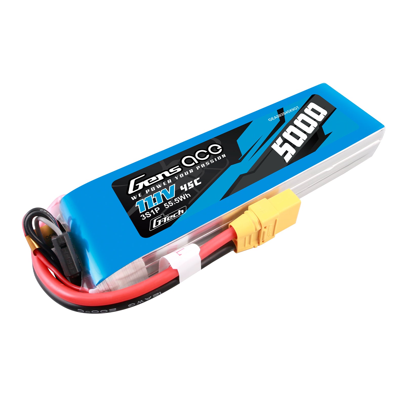 Gens Ace Car Classic 5000mAh 3S 45C 11.1V batterie lipo XT90