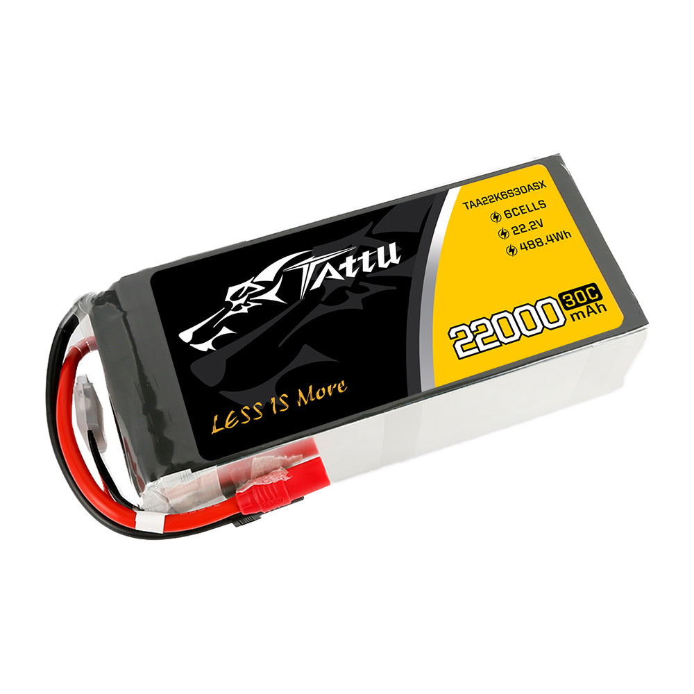 Tattu batterie LiPo 6S 22000mAh 30C AS150 XT150 drone