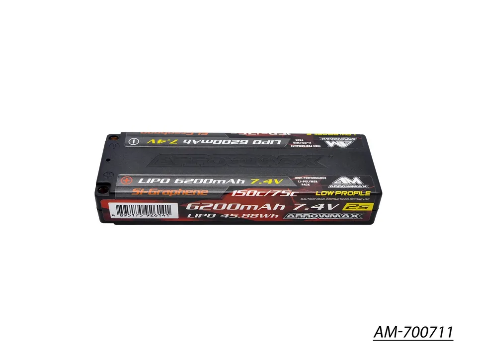 Arrowmax 2S LiPo AM-700711 batterie 6200mAh 7,4V 75C