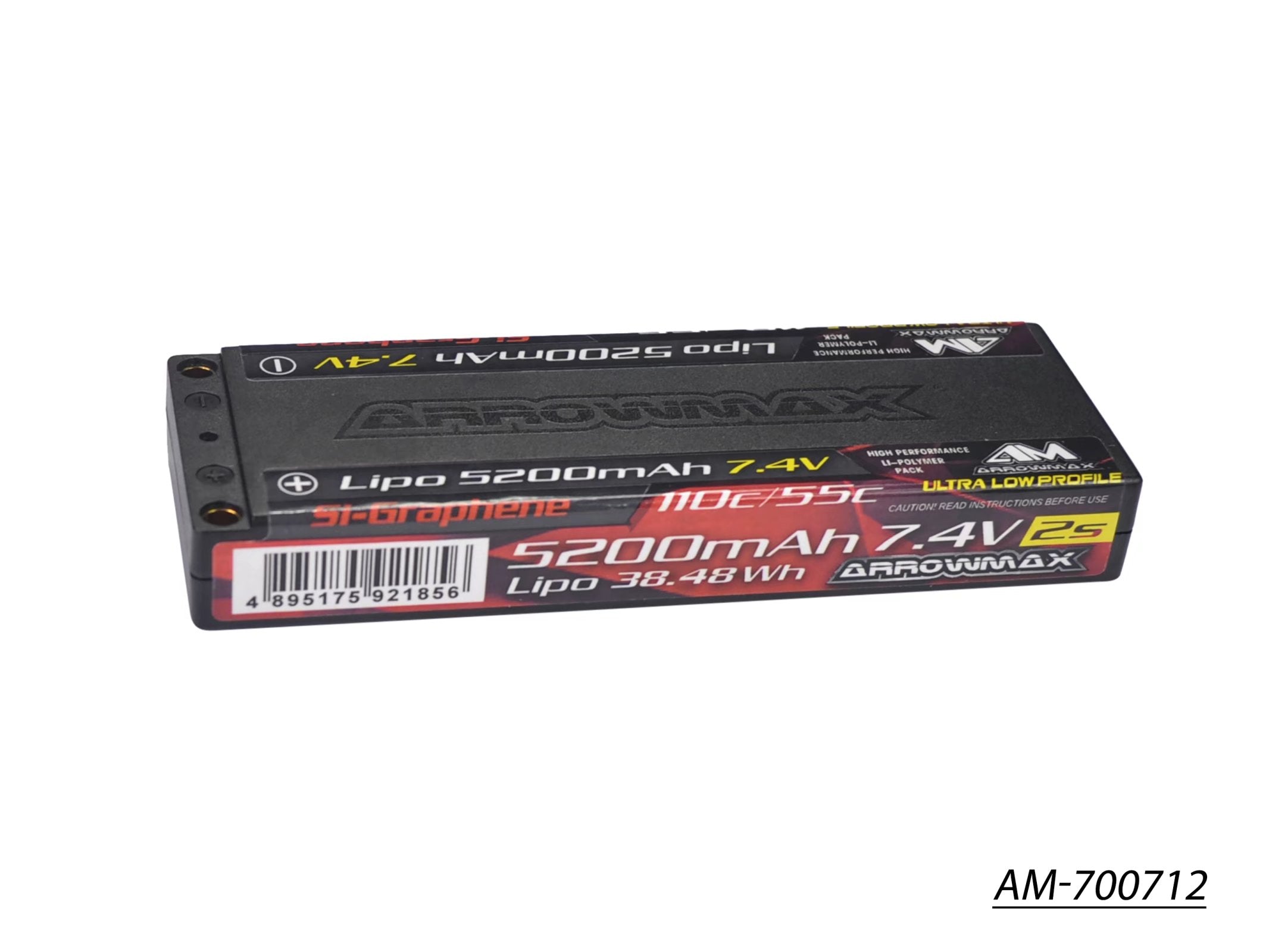 Arrowmax 2S LiPo AM-700712 batterie 5200mAh 7.4V 55C ULCG