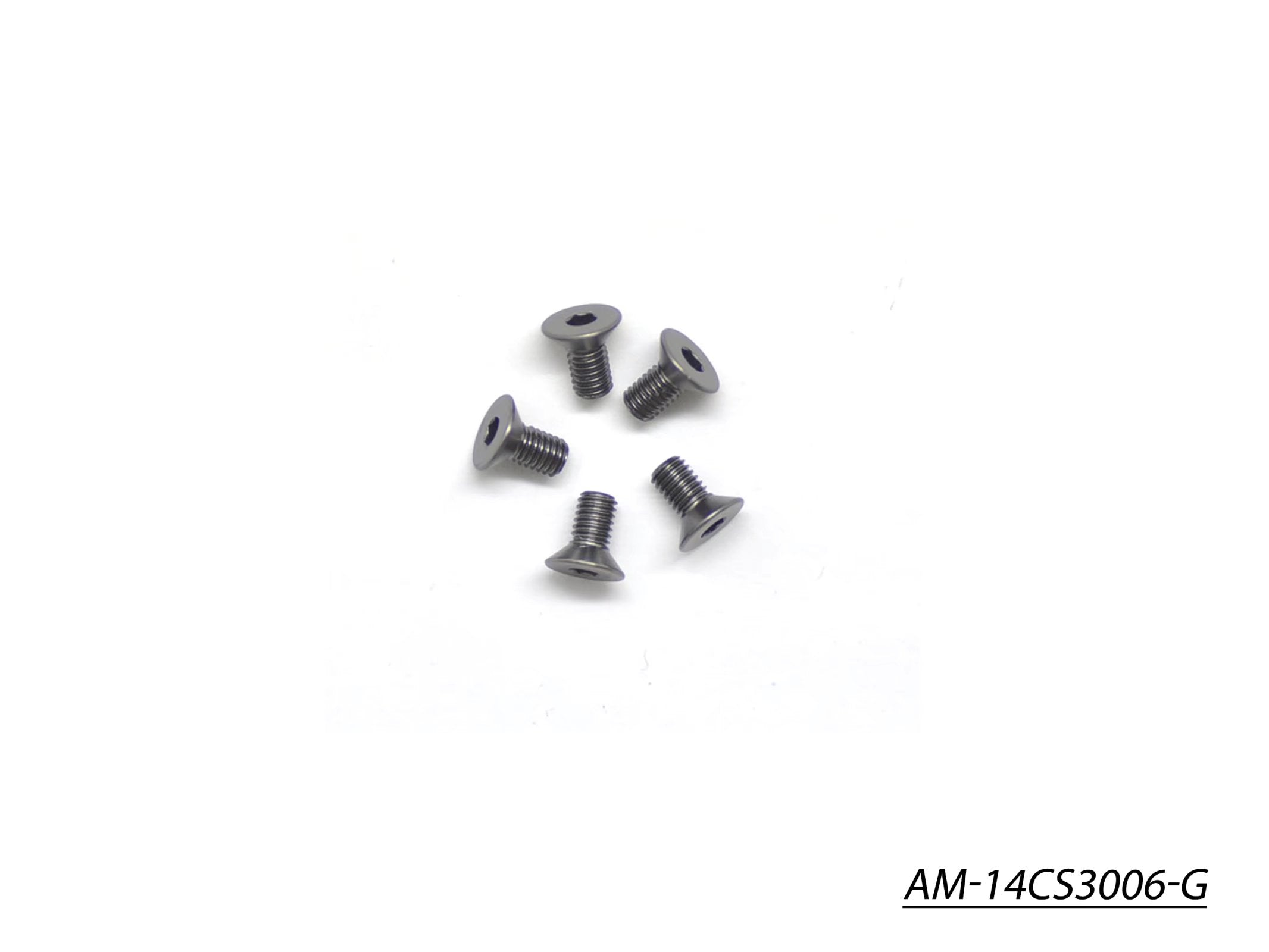 Arrowmax vis alu fraisée M3x6 grise AM-14CS3006-G lot 5