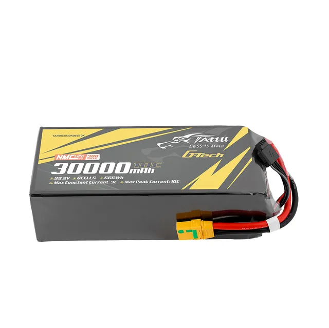 Tattu Semi-Solid 30000mAh 6S batterie LiPo 22.2V XT90S-F