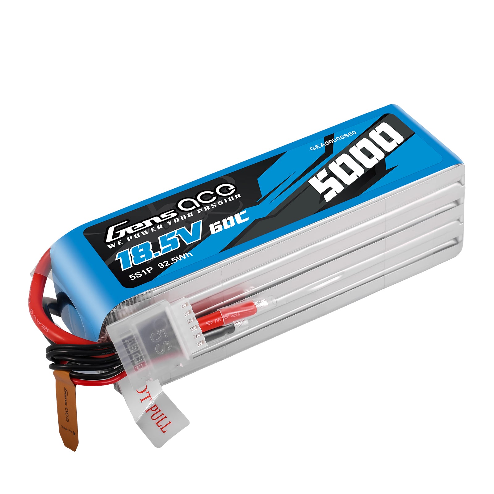 Gens Ace Sport Series 5000mAh 5S 60C batterie LiPo F3A