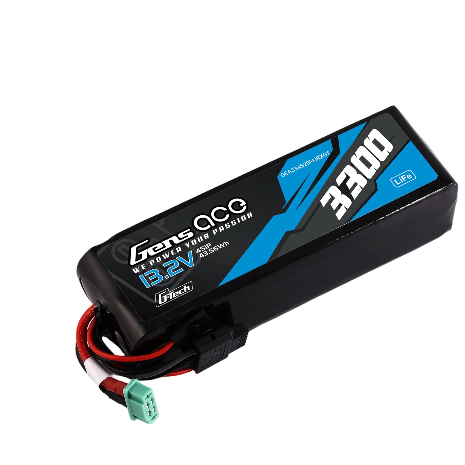 Gens Ace 3300mAh 4S 20C batterie LiFe RX/TX